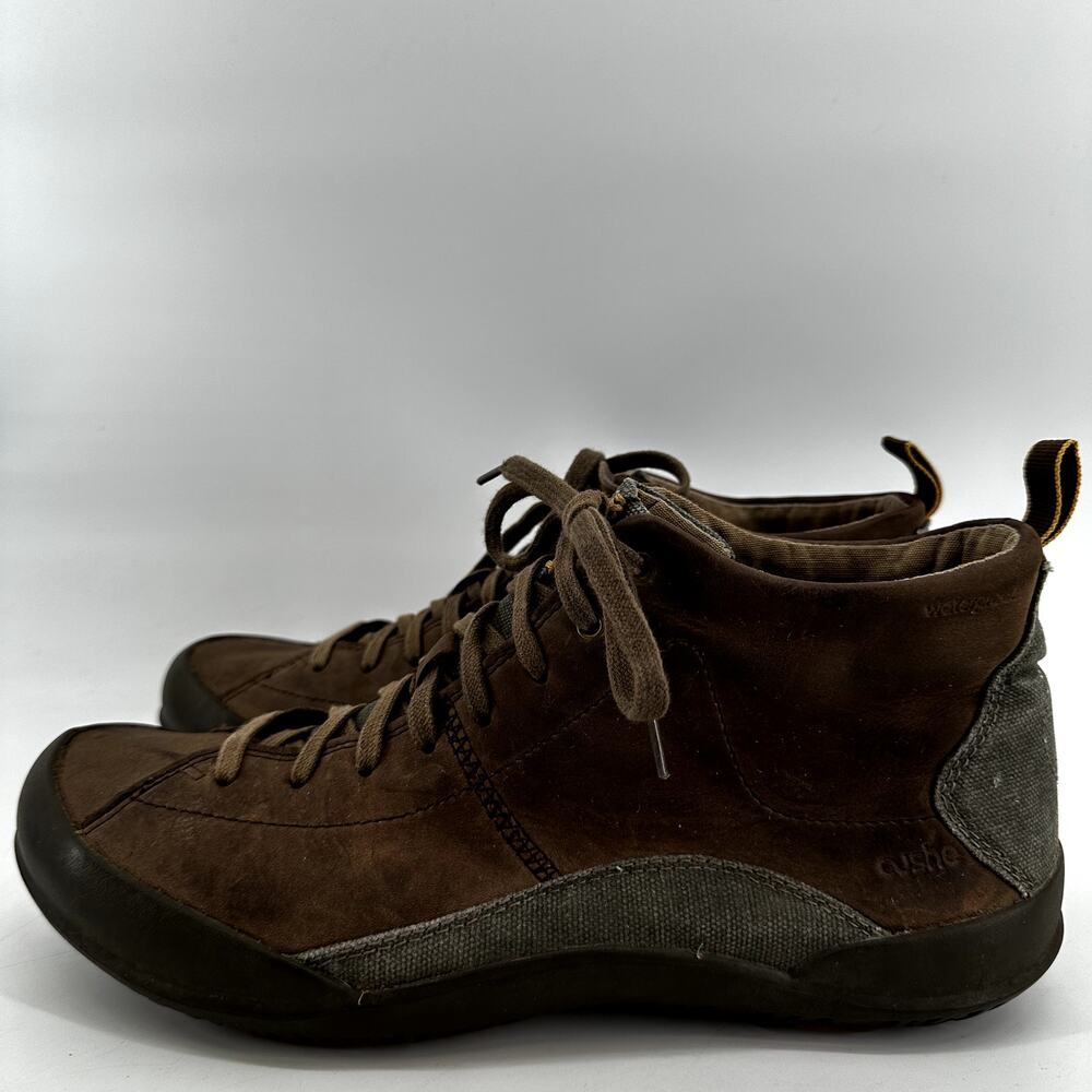 Cushe Hood WP Lace Up Chukka Boot Waterproof Leather Lace-Up Mid Dark Brown 11.5 - Picture 3 of 7